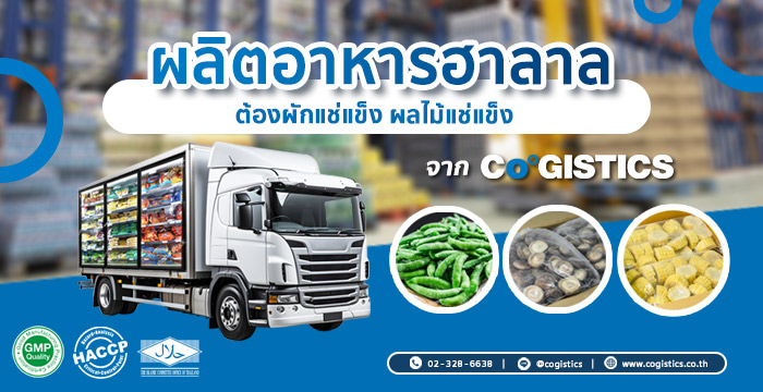 ผลิตอาหารฮาลาล ต้องผักแช่แข็ง ผลไม้แช่แข็ง จาก Cogistics 