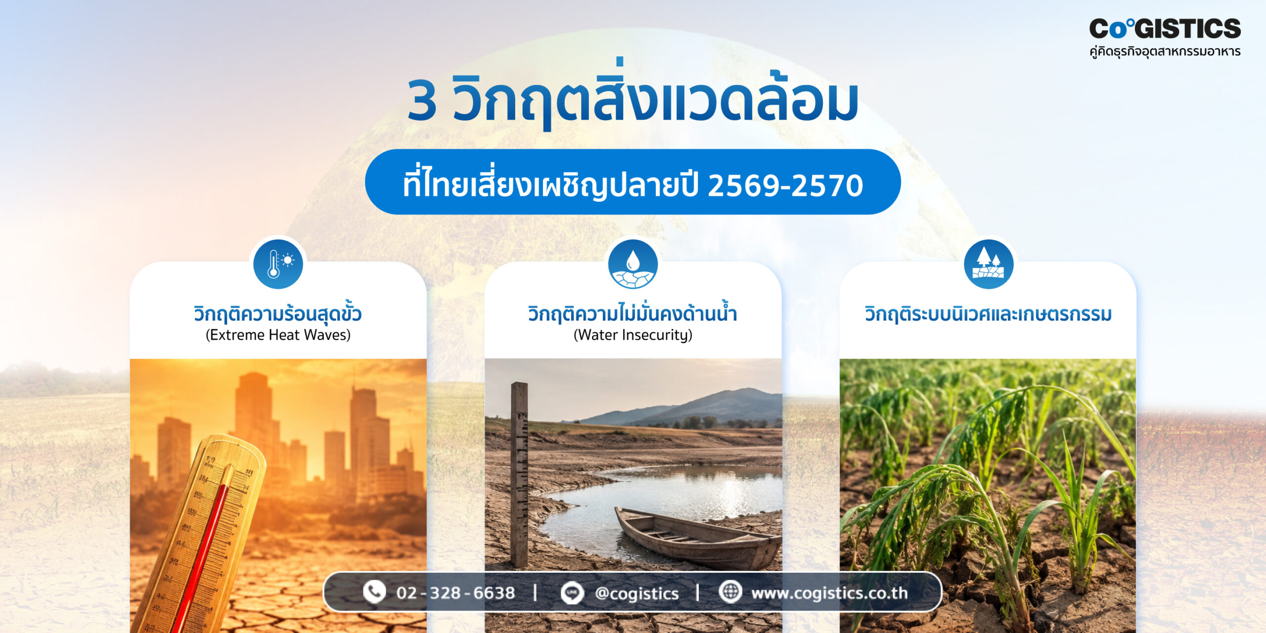 3 วิกฤตสิ่งแวดล้อมที่ไทยเสี่ยงเผชิญปลายปี 2569-2570