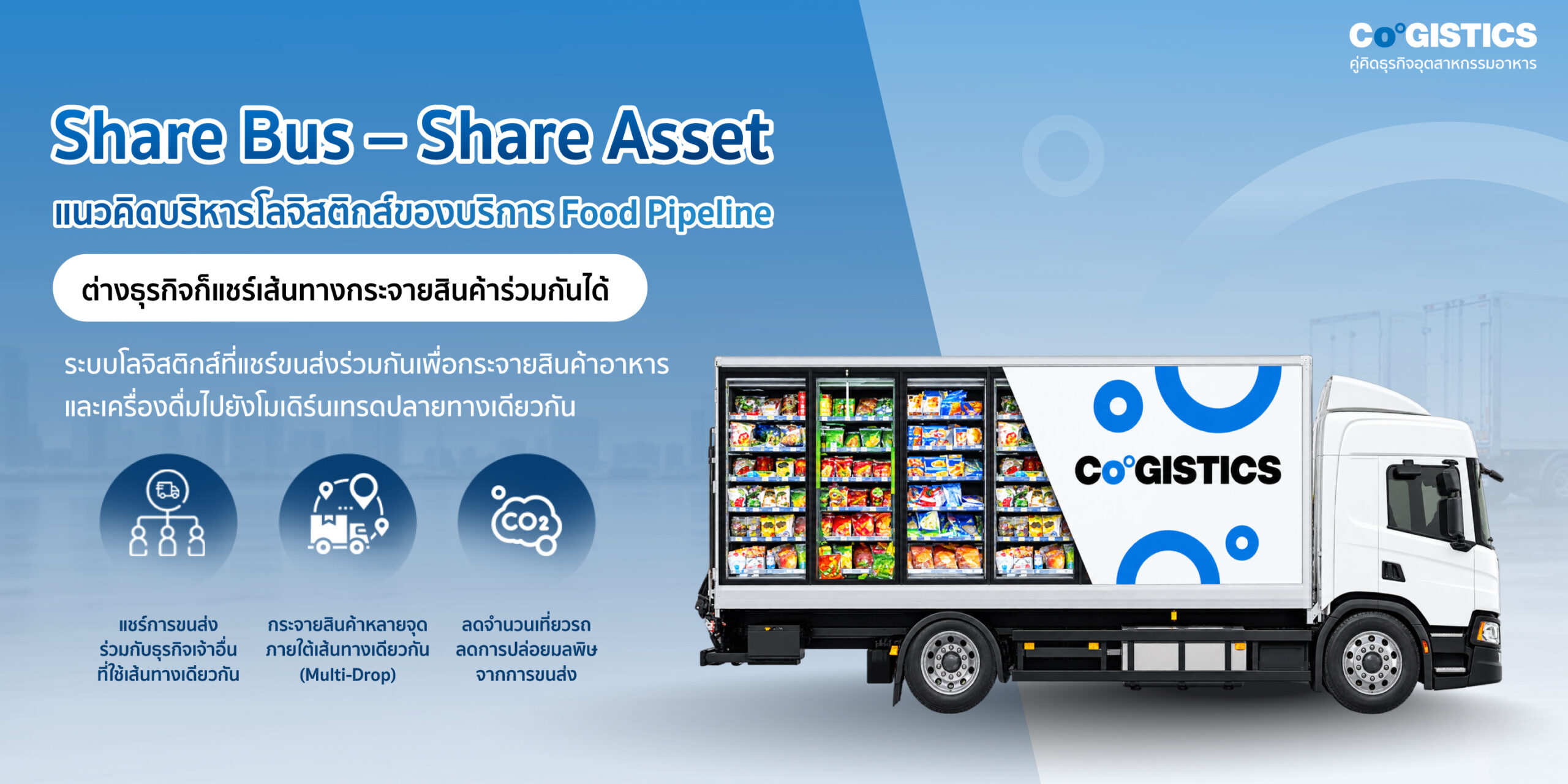 แนวคิด “Share Bus – Share Asset” ของ Food Pipeline